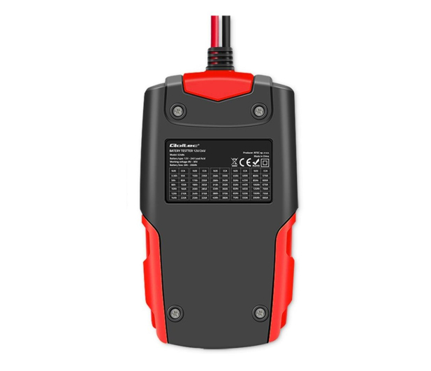 QOLTEC Cyfrowy tester akumulatora LCD/12V/24V/3Ah-200Ah 52484 - 1210428 - zdjęcie 2
